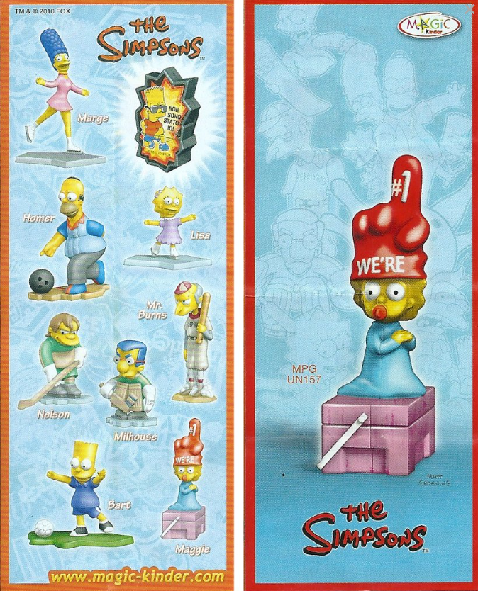 Kinder Cartina UN157 - The Simpsons 2 - Maggie Simpson