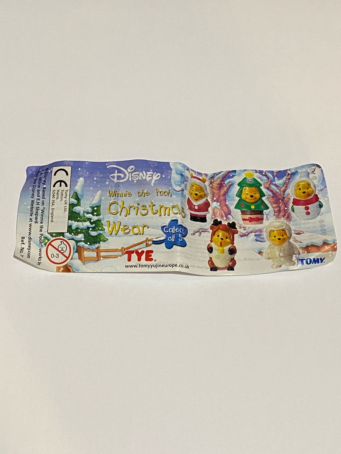 TOMY Cartina  WINNIE THE POOH Disney Christmas Wear