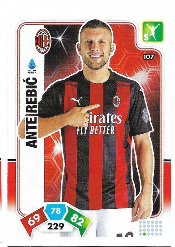 Trading card Adrenalyne 2020-21 - N°107 Ante Rebic  Milan
