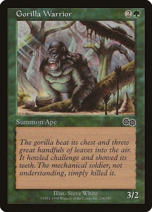 Carta MTG-Guerriero Gorilla-Saga di Urza-EN-Good-Common