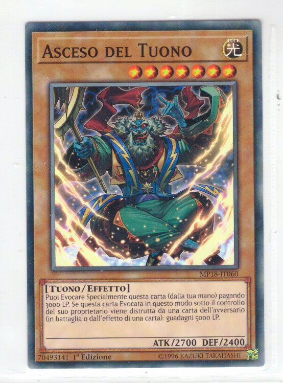 Carta YUGIOH-Asceso del Tuono-CODT-IT036-ITA-Poor-Common 1.Ed