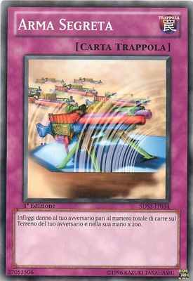 Carta YUGIOH-Arma Segreta-5DS3-ITA-Poor-Common 1.Ed