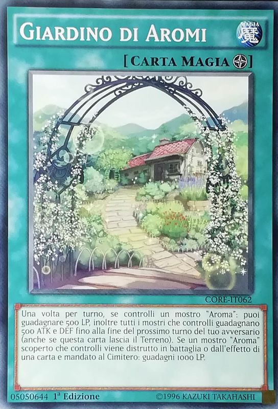 Carta YUGIOH-Aroma Garden-CORE-EN062-EN-EX-Common 1.Ed