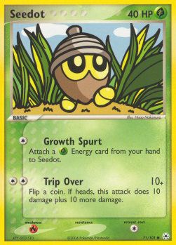 Carta pokemon Seedot (HL 71)-EX Leggende Nascoste-C - lingua ITA-condizione EX