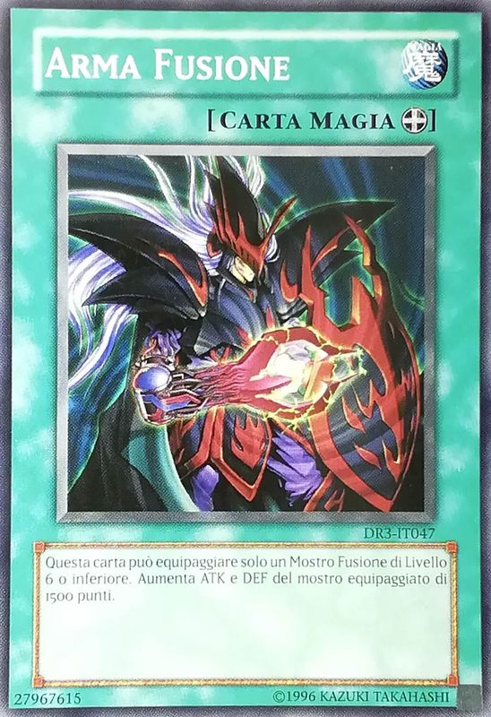 Carta YUGIOH-Arma Fusione-DR3-IT047-ITA-Good-Common