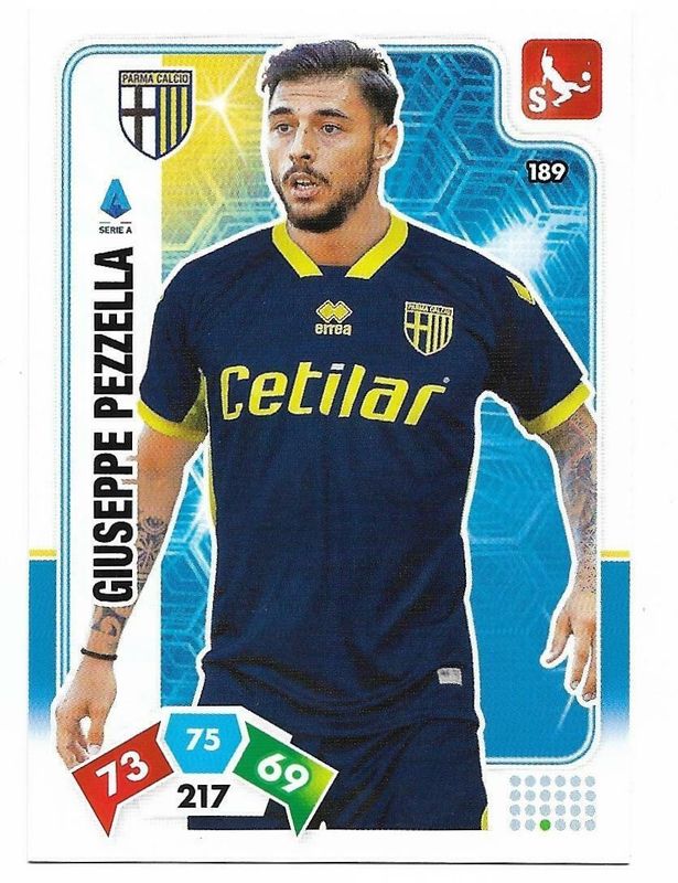 Trading card Adrenalyne 2020-21 - N°189 Giuseppe Pezzella  Parma
