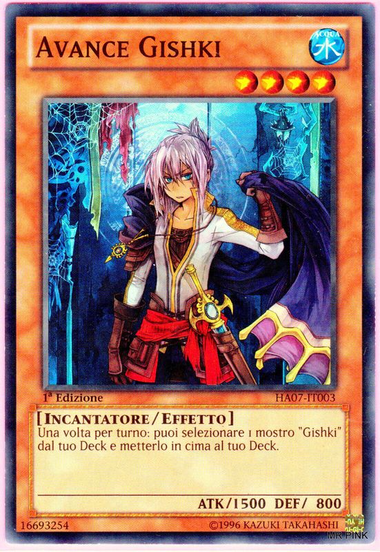 Carta YUGIOH-Avance Gishki-HA07-IT003-ITA-Poor-Super Rare