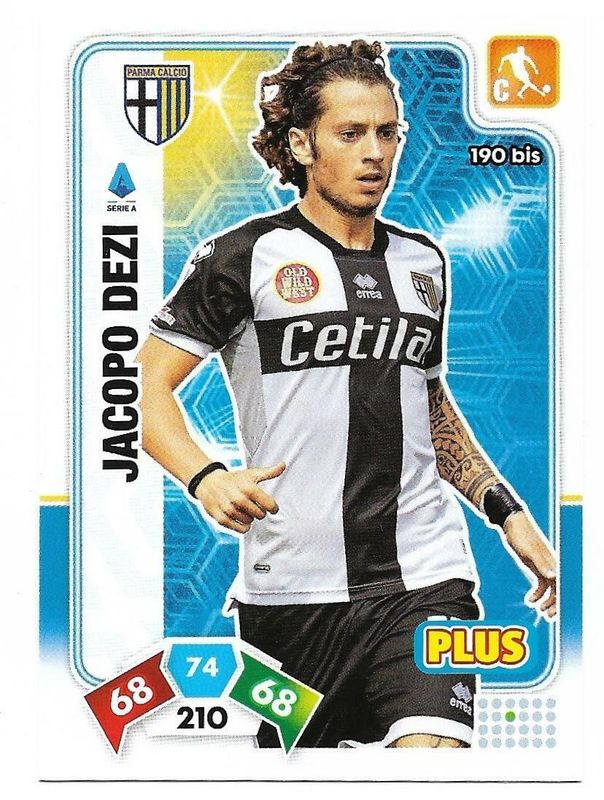 Trading card Adrenalyne 2020-21 - N°190 Bis Jacopo Dezi Plus Parma