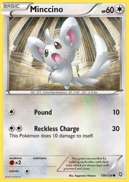 Carta pokemon Minccino (DRX 109)-Stirpe dei Draghi-C - lingua ITA-condizione EX