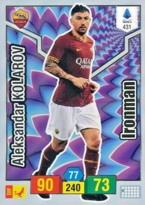 Trading card Adrenalyne 2019-20 - N°431 Aleksandar Kolarov Ironman Roma