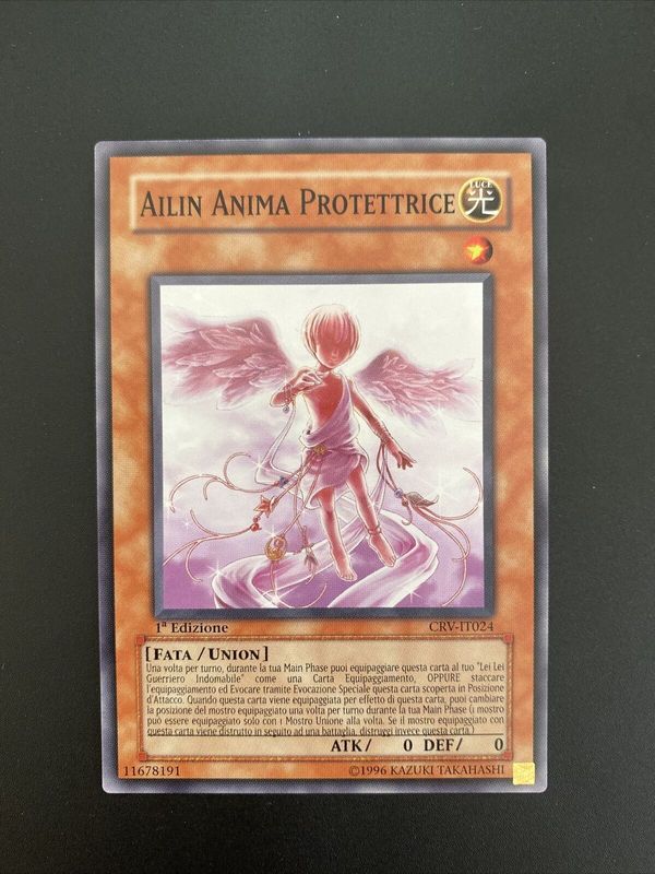 Carta YUGIOH-Ailin Anima Protettrice-CRV-IT024-ITA-Good-Common 1.Ed