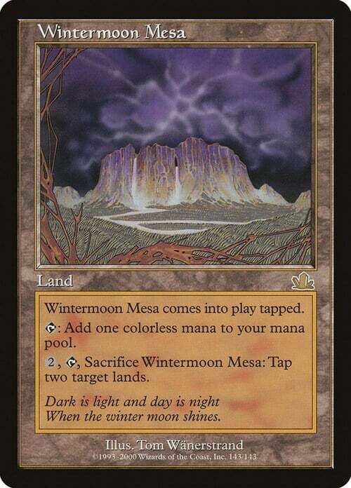 Carta MTG-Mesa della Luna Invernale-Profezia-ITA-Played-Rare