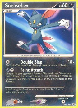 Carta pokemon Sneasel Lv.21 (DP 100)-Diamante & Perla-C - lingua ITA-condizione EX
