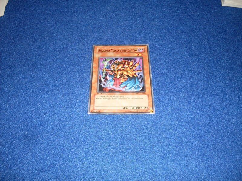 Carta YUGIOH-Anziano Mago Vendicativo-SDSC-IT009-ITA-Good-Common 1.Ed