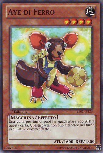 Carta YUGIOH-Aye di Ferro (V.1)-BP02-IT123-ITA-Good-Common 1.Ed
