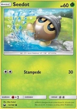 Carta pokemon Seedot (CES 12)-Celestial Storm-C - lingua ITA-condizione NM Carta pokemon Seedot (CES 12)-Celestial Storm-C - lingua ITA-condizione NM