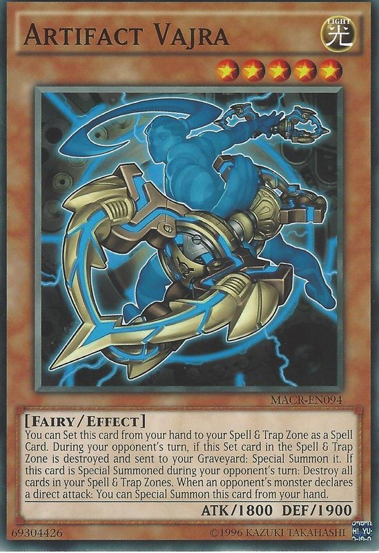 Carta YUGIOH-Artifact Vajra-PRIO-EN094-EN-EX-Common 1.Ed