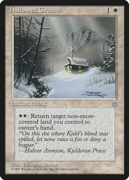 Carta MTG-Terreno Santificato-Era Glaciale-EN-Played-Uncommon