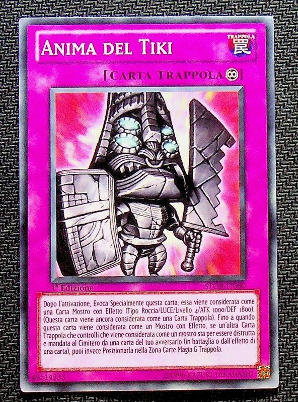 Carta YUGIOH-Anima del Tiki-STOR-ITA-EX-Common 1.Ed
