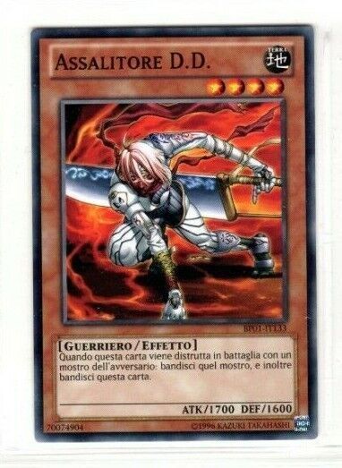 Carta YUGIOH-Assalitore D.D.-BP01-IT133-ITA-Good-Common 1.Ed