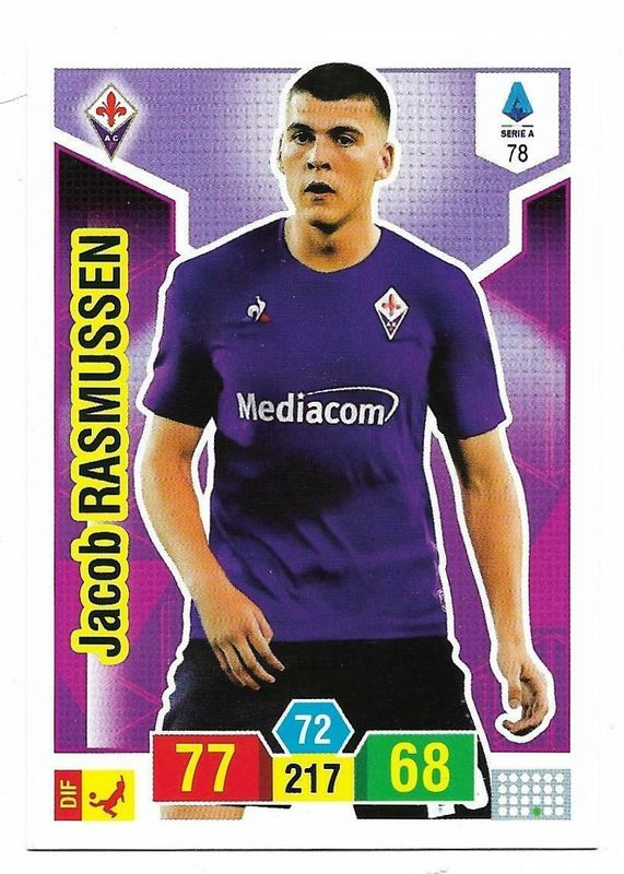 Trading card Adrenalyne 2019-20 - N°78 Jacob Rasmussen  Fiorentina