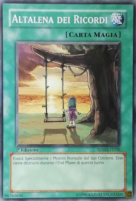 Carta YUGIOH-Altalena dei Ricordi-SDWS-IT030-ITA-Played-Common 1.Ed