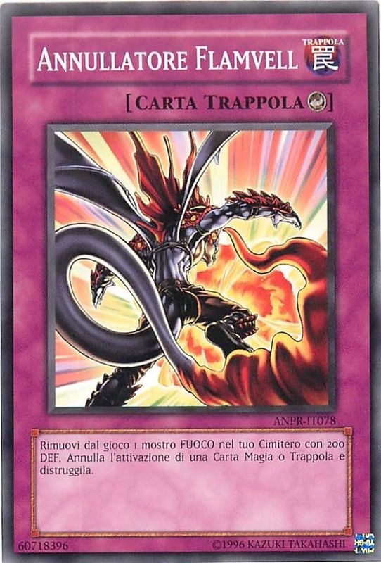 Carta YUGIOH-Annullatore Flamvell-ANPR-IT078-ITA-EX-Common 1.Ed