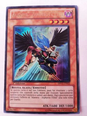 Carta YUGIOH-Alanera - Zephyros l'Elite-DP11-IT012-ITA-Good-Ultra Rare 1.Ed