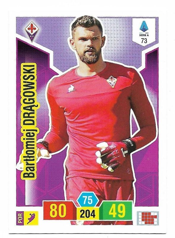 Trading card Adrenalyne 2019-20 - N°73 Bartolomiej Dragowski  Fiorentina