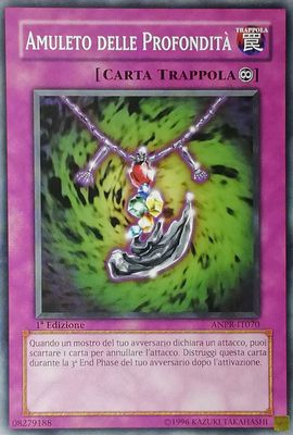 Carta YUGIOH-Amuleto delle Profondità-ANPR-ITA-Good-Common 1.Ed
