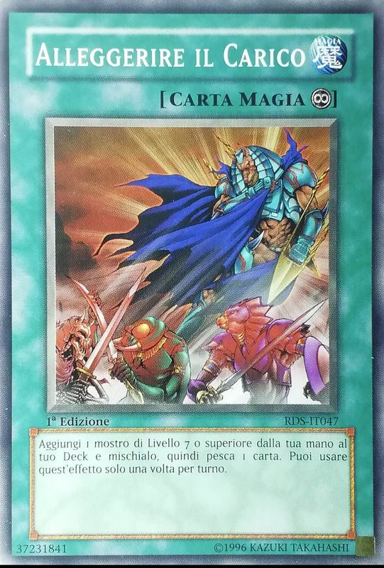Carta YUGIOH-Alleggerire il Carico-RDS-IT047-ITA-Good-Common