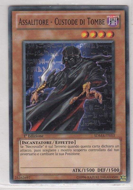 Carta YUGIOH-Assalitore - Custode di Tombe-SDMA-IT013-ITA-Good-Common 1.Ed