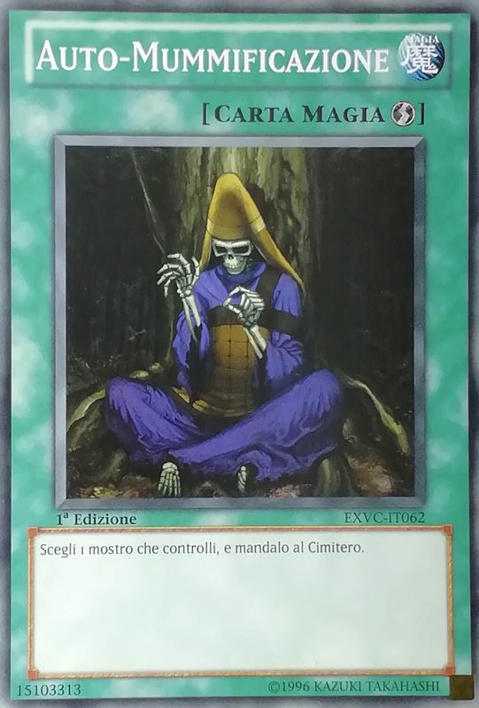 Carta YUGIOH-Auto-Mummificazione-EXVC-IT062-ITA-EX-Common 1.Ed