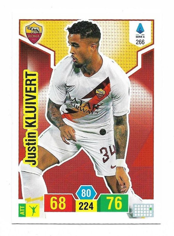 Trading card Adrenalyne 2019-20 - N°266 Justin Kluivert  Roma