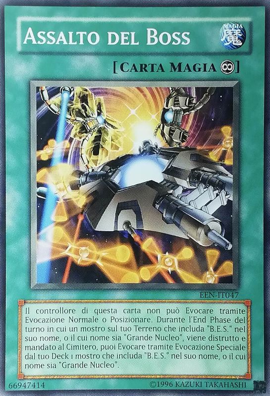 Carta YUGIOH-Assalto del Boss-EEN-IT047-ITA-EX-Common