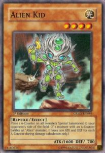 Carta YUGIOH-Alieno Cucciolo-CRMS-IT084-ITA-Good-Super Rare