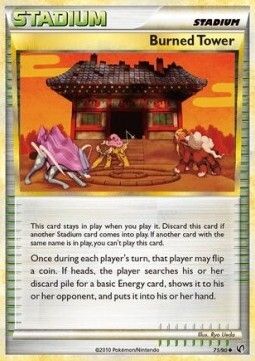 Carta pokemon Torre Bruciata (UD 71)-Senza Paura-U - lingua ITA-condizione EX
