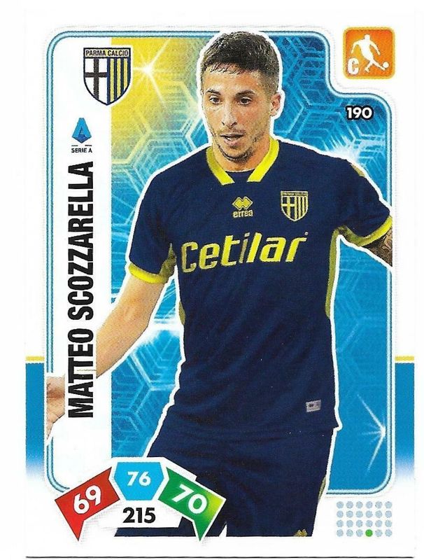Trading card Adrenalyne 2020-21 - N°190 Matteo Scozzarella  Parma