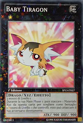 Carta YUGIOH-Baby Tiragon-SP13-IT027-ITA-LP-Starfoil Rare
