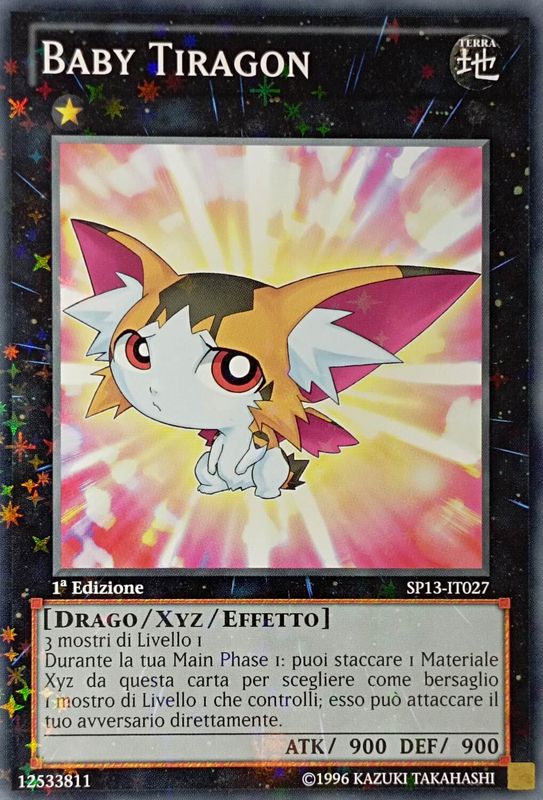 Carta YUGIOH-Baby Tiragon-SP13-IT027-ITA-LP-Starfoil Rare