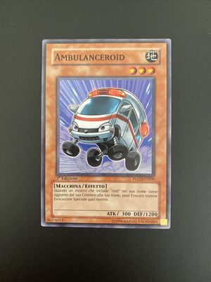 Carta YUGIOH-Ambulanceroid-YSDS-IT018-ITA-Played-Common 1.Ed Carta YUGIOH-Ambulanceroid-YSDS-IT018-ITA-Played-Common 1.Ed