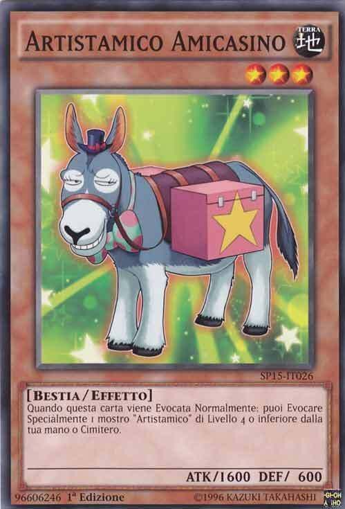 Carta YUGIOH-Artistamico Amicasino (V.1)-SP15-IT026-ITA-EX-Common 1.Ed