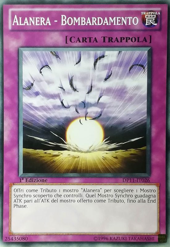 Carta YUGIOH-Alanera - Bombardamento-DP11-ITA-Good-Common 1.Ed