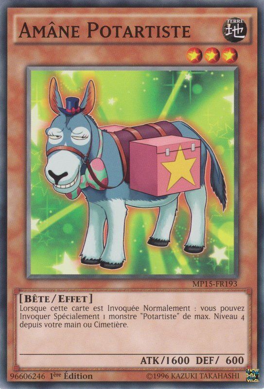Carta YUGIOH-Amâne Potartiste-MP15-FR193-FRA-EX-Common 1.Ed