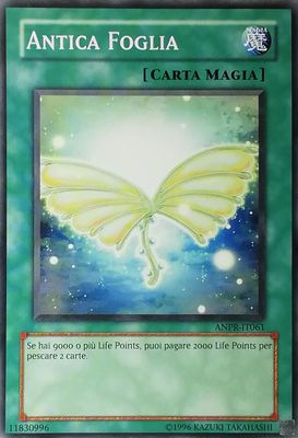 Carta YUGIOH-Antica Foglia-ANPR-IT061-ITA-EX-Common 1.Ed Carta YUGIOH-Antica Foglia-ANPR-IT061-ITA-EX-Common 1.Ed
