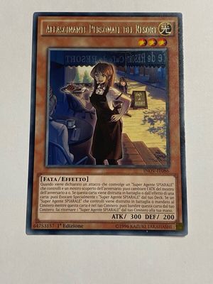Carta YUGIOH-Affascinante Personale del Resort-INOV-IT086-ITA-NM-Rare 1.Ed