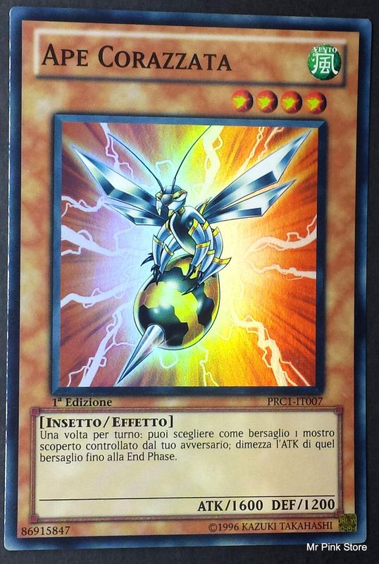 Carta YUGIOH-Ape Corazzata-PRC1-IT007-ITA-Good-Super Rare 1.Ed