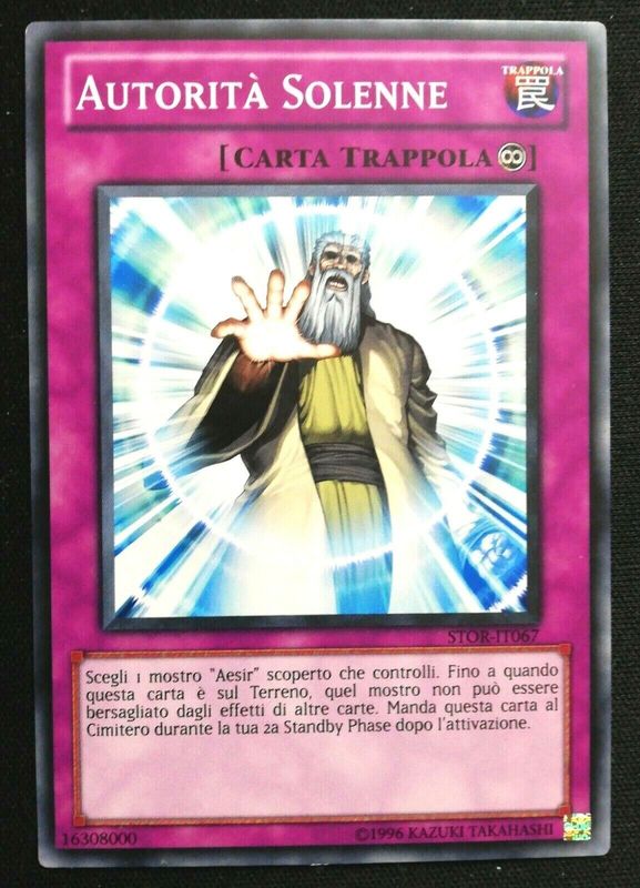 Carta YUGIOH-Autorità Solenne-STOR-ITA-LP-Common 1.Ed