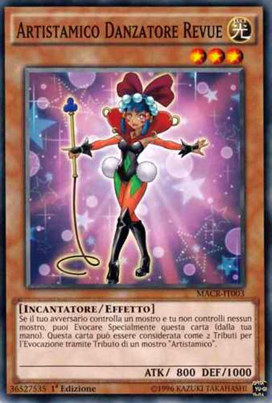 Carta YUGIOH-Artistamico Danzatore Revue-MACR-IT003-ITA-EX-Common 1.Ed