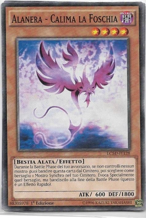 Carta YUGIOH-Alanera - Calima la Foschia-LC5D-IT128-ITA-EX-Common 1.Ed